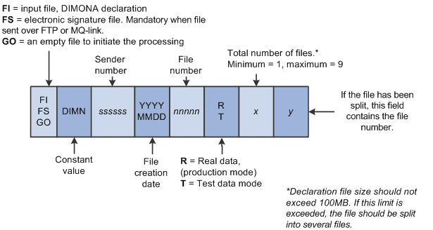 DIMONA file naming convention