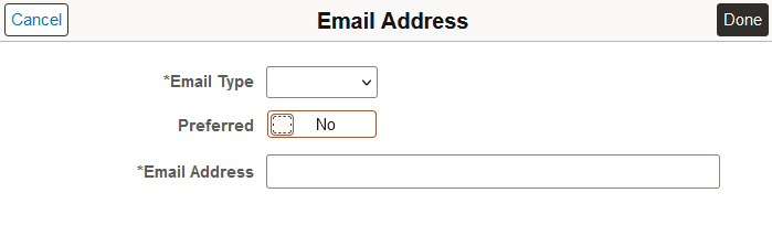 Email Address Page Email Address Page