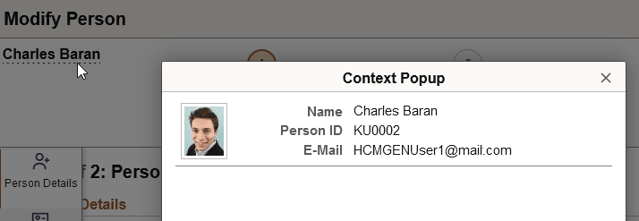 Example of the popup header in Person Data Example of the popup header in Person Data