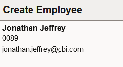 Example of the standard header in Job Data Example of the standard header in Job Data