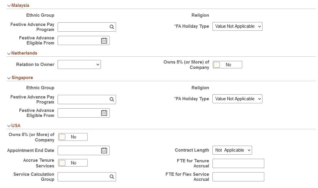 Job Data Page - Employment Data Section (3 of 3) Job Data Page - Employment Data Section (3 of 3)