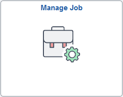 Manage Job tile Manage Job tile