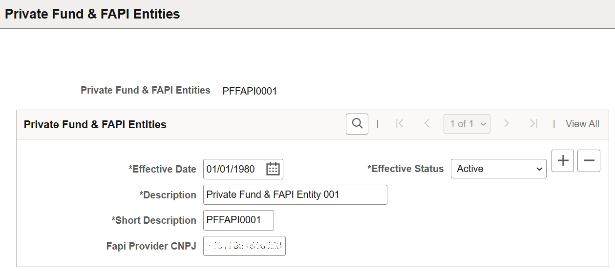 Private Fund & FAPI Entities page Private Fund & FAPI Entities page