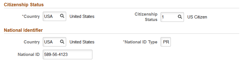 Request Data - Personal Data page (2 of 2)