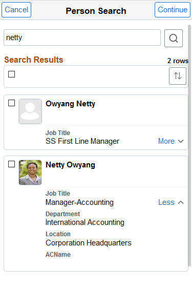 (Smartphone) Person Search page (Smartphone) Person Search page