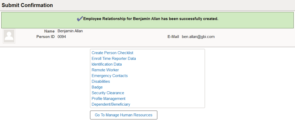 Submit Confirmation Page when approvals is not enabled Submit Confirmation Page when approvals is not enabled
