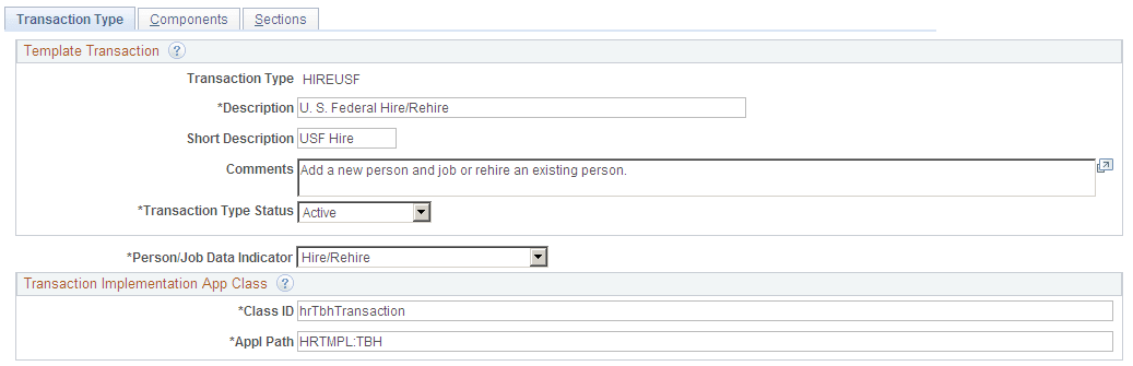 Smart HR Transaction Type - Transaction Type page Smart HR Transaction Type - Transaction Type page