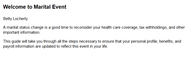 Using the PeopleSoft Fluid User Interface to Enter Life Events