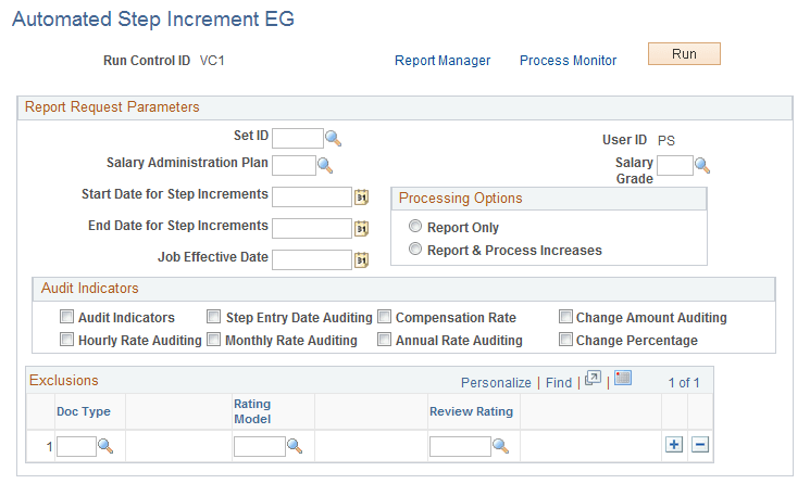 Automated Step Increment EG page Automated Step Increment EG page