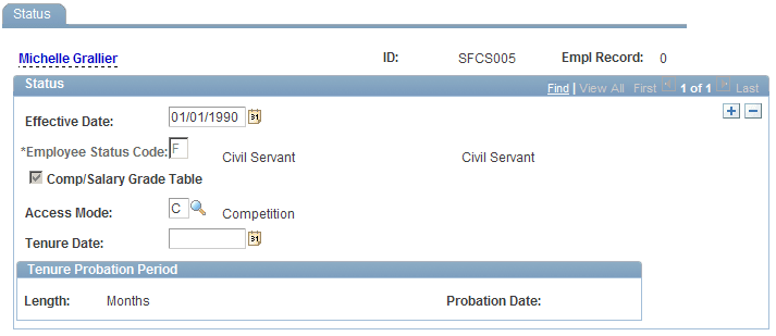 Status page