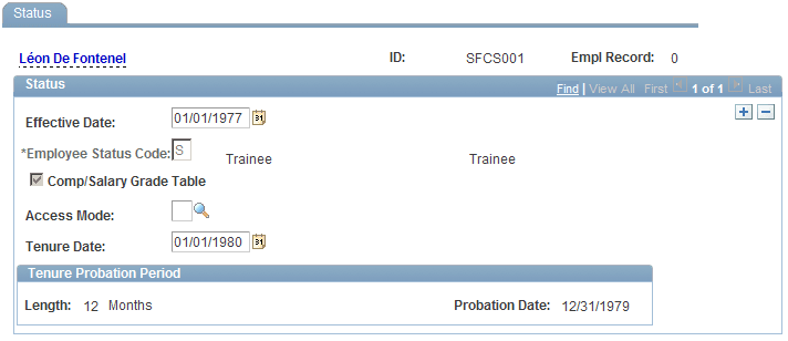 Status page