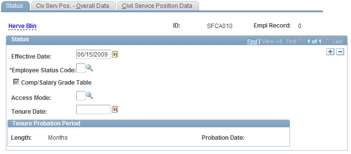 Status page