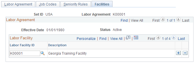 Facilities page Facilities page