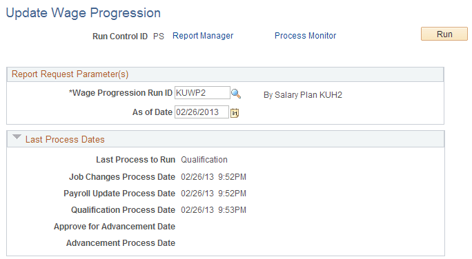 Update Wage Progression page Update Wage Progression page