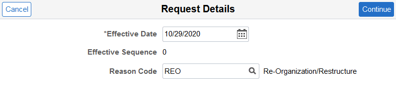 Request Details page Request Details page