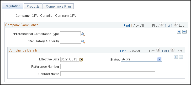 Regulation page