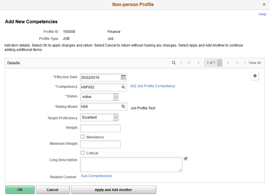 Add New <content type> page for a non-person profile