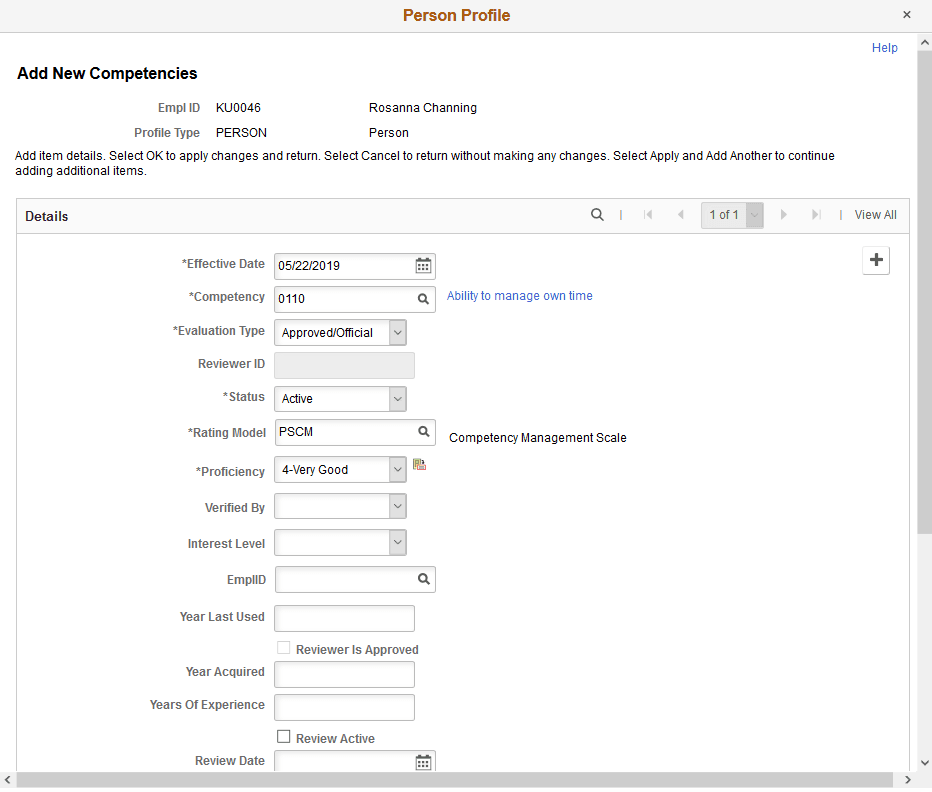 Add New <content type> page for a Person profileAdd New <content type> page for a Person profileAdd New <content type> page for a Person profile