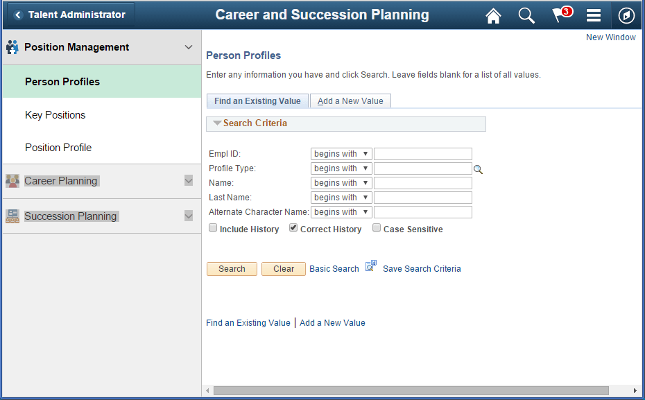 (Tablet) Career and Succession Planning application start page (Tablet) Career and Succession Planning application start page