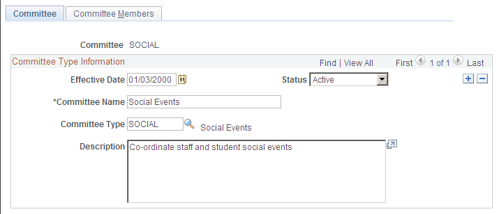 Committee page Committee page