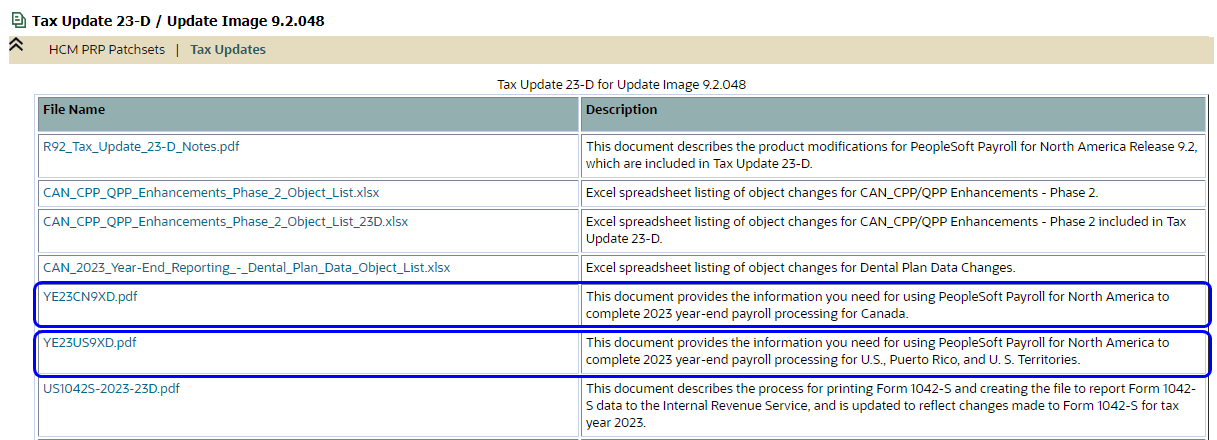 Accessing year-end payroll processing documents on My Oracle Support Accessing year-end payroll processing documents on My Oracle Support