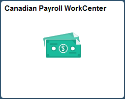 Canadian Payroll WorkCenter tile