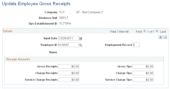 Update Employee Gross Receipts page Update Employee Gross Receipts page