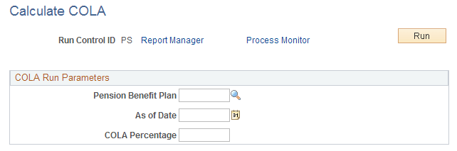 Calculate COLA page