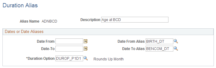Duration Alias page