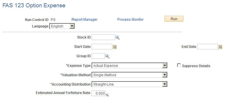 FAS 123 Option Expense page FAS 123 Option Expense page