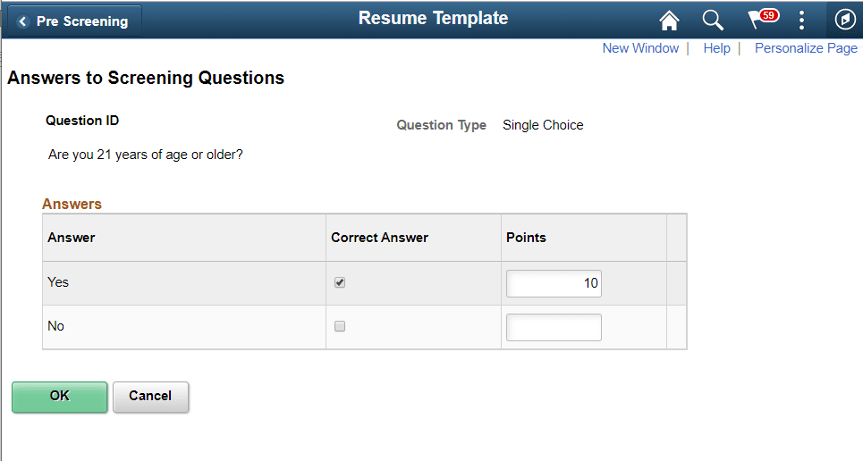 Answers to Screening Questions page Answers to Screening Questions page