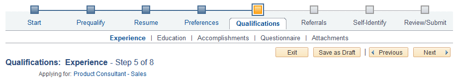 Candidate Gateway Guided application process Candidate Gateway Guided application process