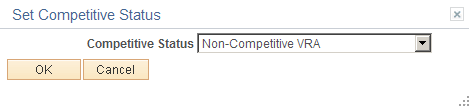 Set Competitive Status page Set Competitive Status page
