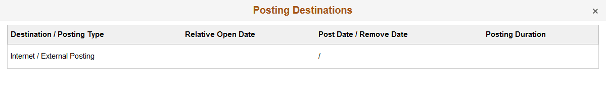 Job Opening - Posting Details page Job Opening - Posting Details page