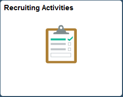 Recruiting Activities Tile Recruiting Activities Tile