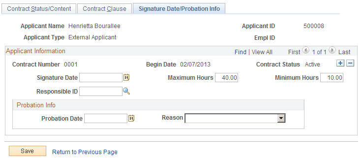 Signature Date/Probation Info page Signature Date/Probation Info page
