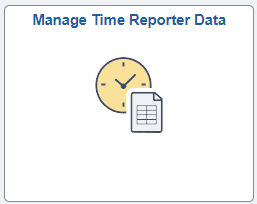 Manage Time Reporter Data Tile Manage Time Reporter Data Tile
