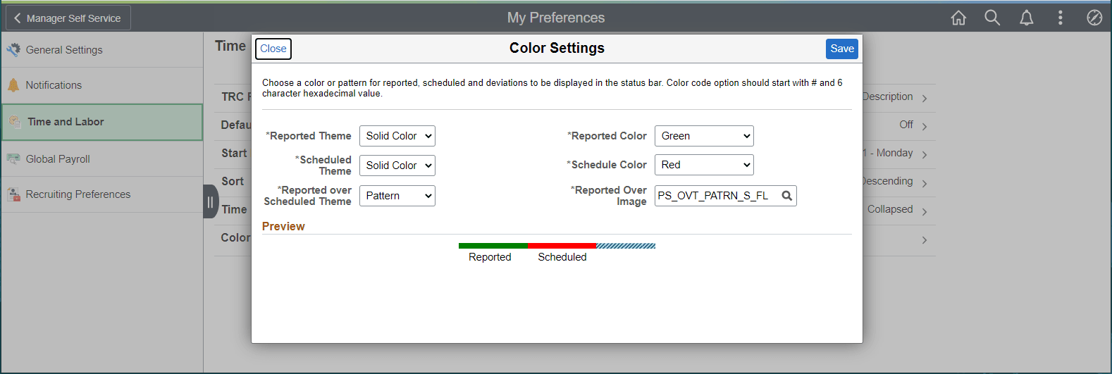 My Preferences_Color Settings My Preferences_Color Settings