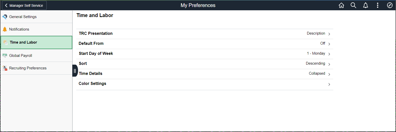 My Preferences_Time and Labor My Preferences_Time and Labor