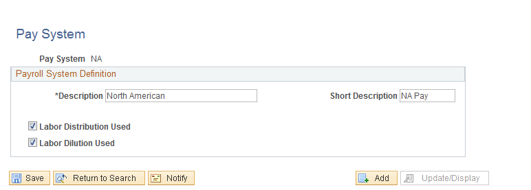 Pay System page Pay System page