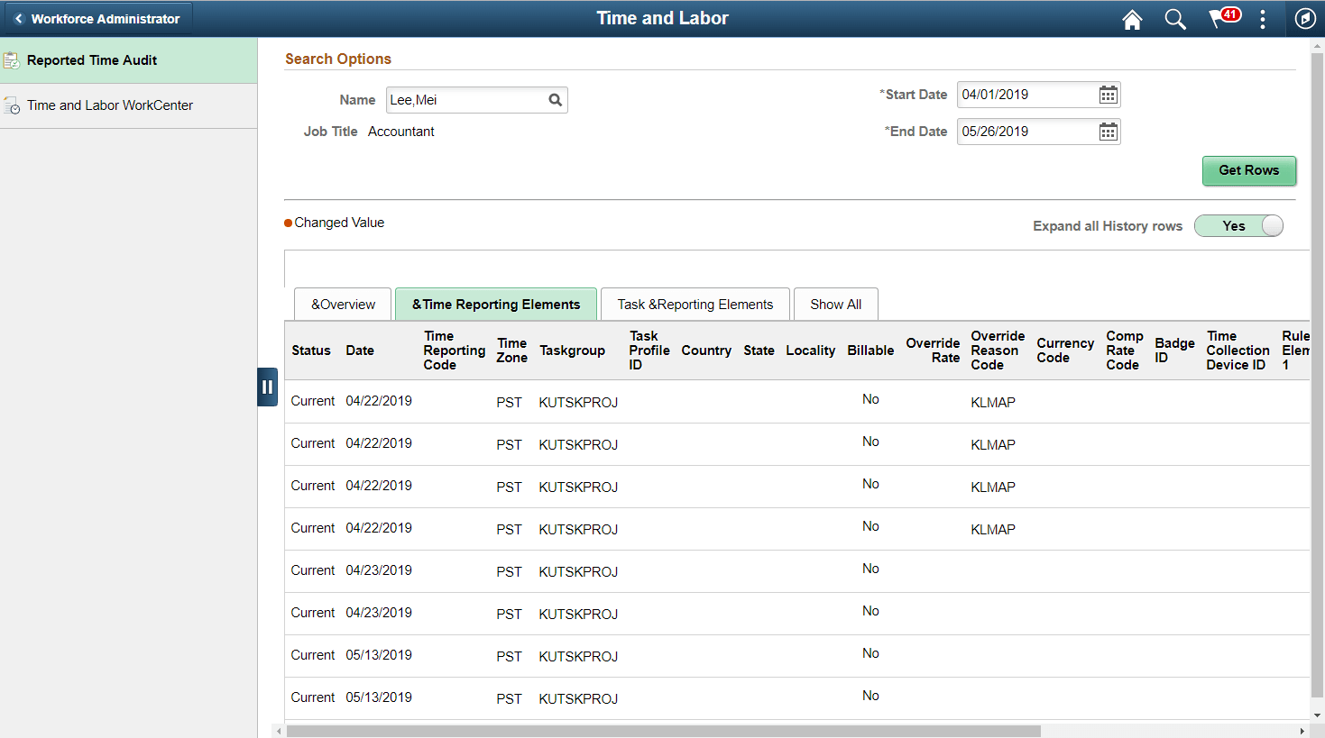 Report Time Audit page_Time Reporting Elements for Punch Report Time Audit page_Time Reporting Elements for Punch