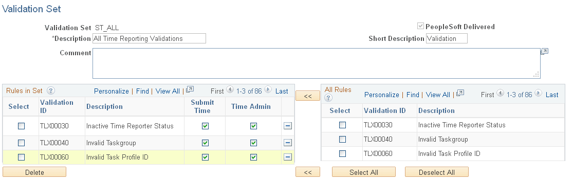 Validation Set page