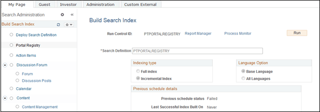 Build Search Index for Portal Registry