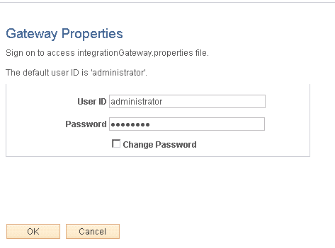 Gateway Properties page
