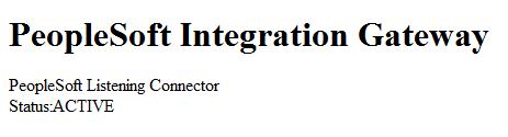 PeopleSoft Integration Gateway page