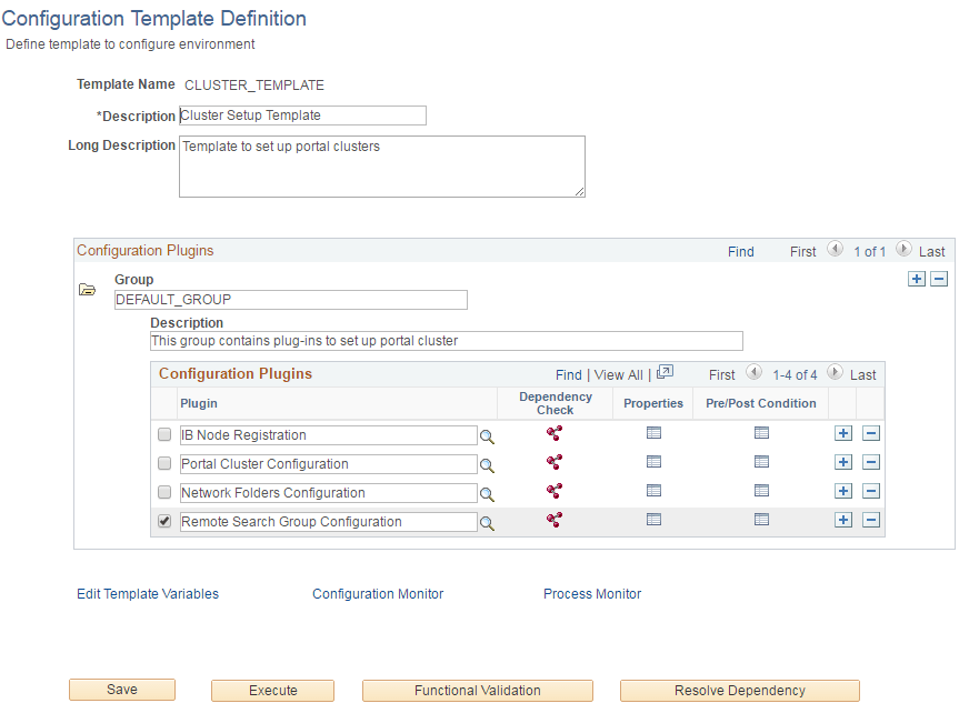 Selecting Remote Search Group Configuration Plugin