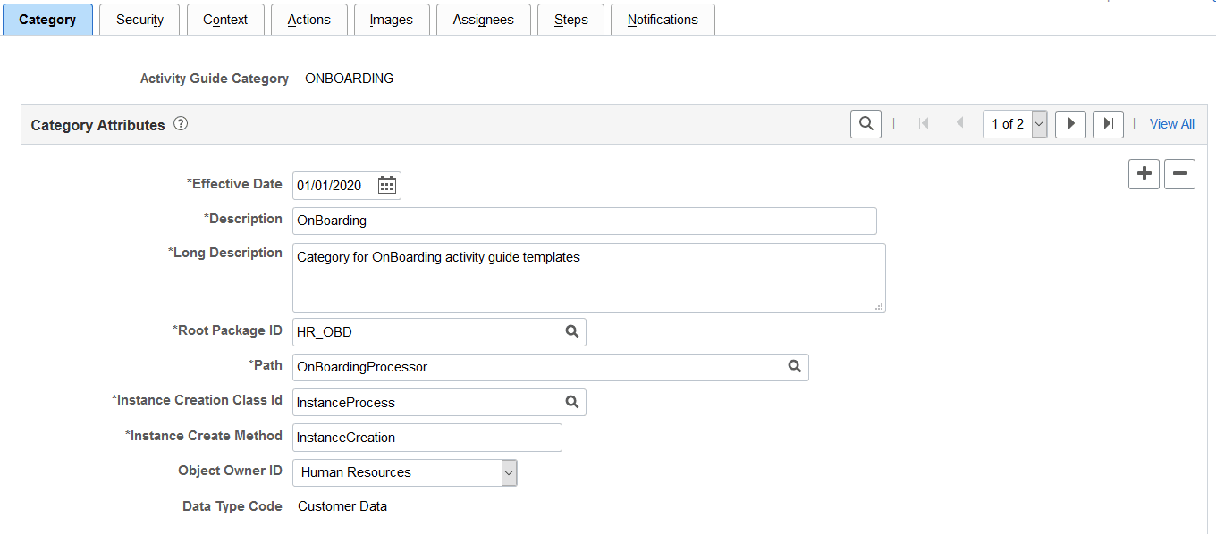 Categories - Category page