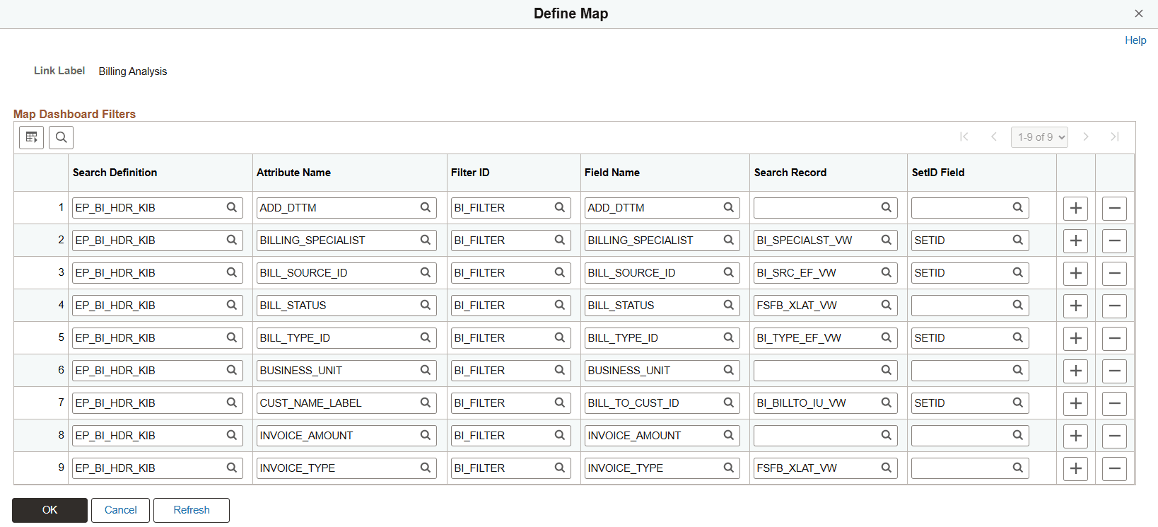 Define Map page Define Map page