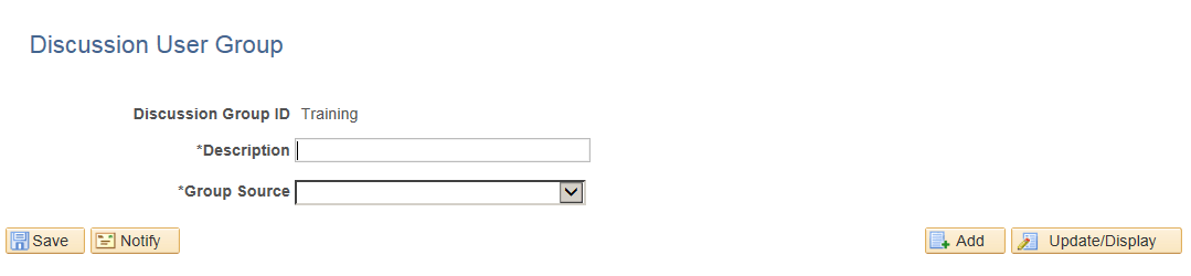 Discussion User Group page Discussion User Group page