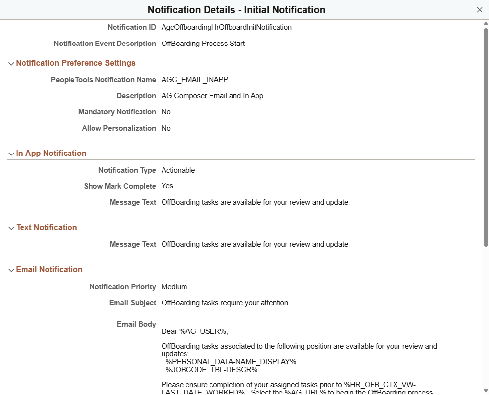 Preview <Notification Type> Notification page Preview <Notification Type> Notification page